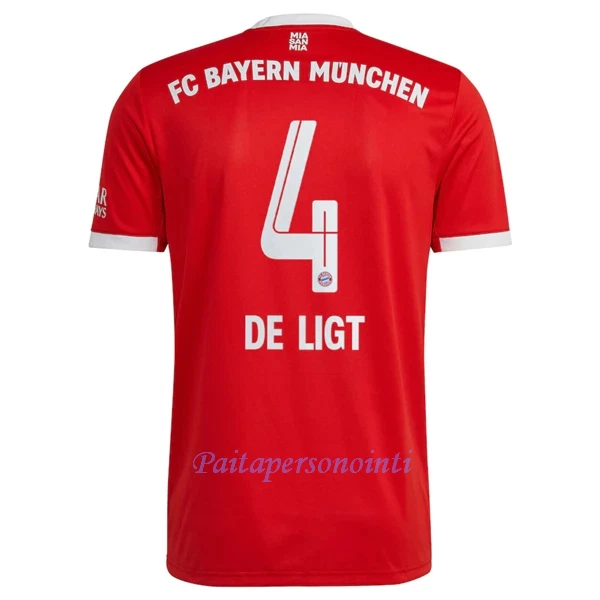 FC Bayern München Matthijs de Ligt 4 Virallinen Kotipelipaita Miehet 2022/23