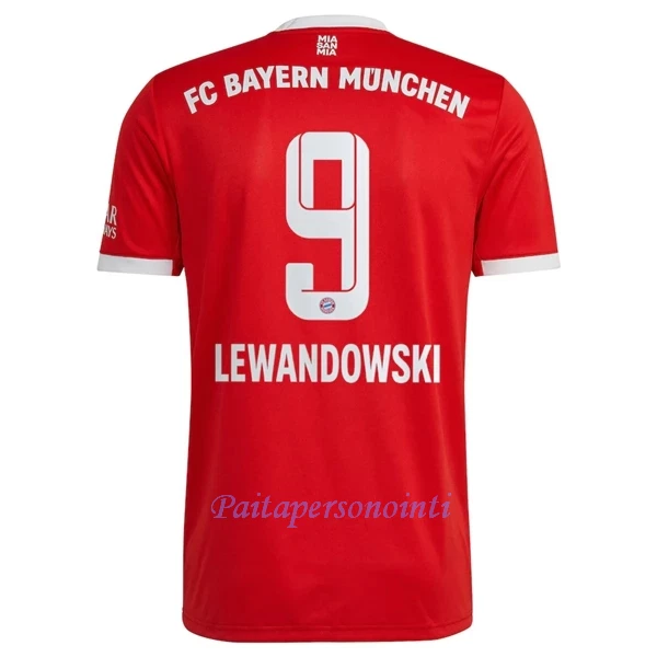 FC Bayern München Robert Lewandowski 9 Virallinen Kotipelipaita Miehet 2022/23