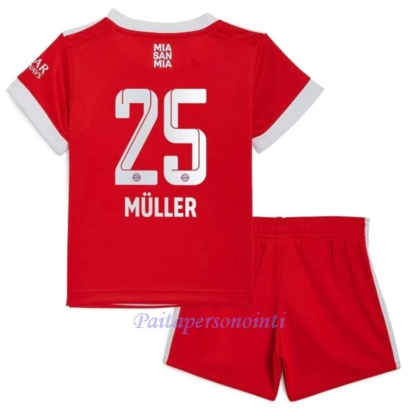 FC Bayern München Thomas Müller 25 Virallinen Kotipelipaita Lapset 2022/23