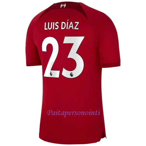 Liverpool Luis Díaz 23 Virallinen Kotipelipaita Miehet 2022/23