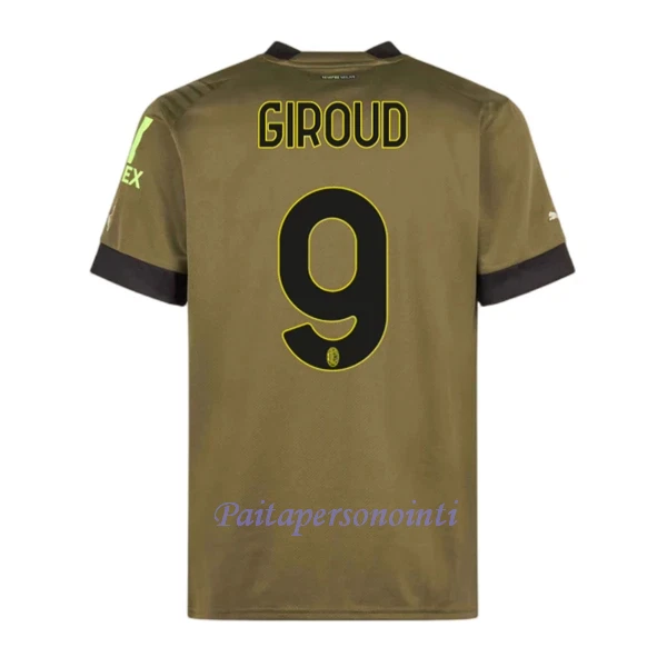 AC Milan Olivier Giroud 9 Virallinen Kolmas Pelipaita Miehet 2022/23