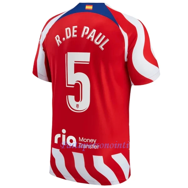 Atlético Madrid Rodrigo de Paul 5 Virallinen Kotipelipaita Miehet 2022/23