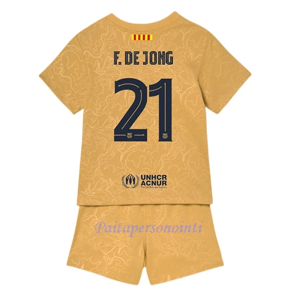 FC Barcelona Frenkie de Jong 21 Virallinen Vieraspelipaita Lapset 2022/23