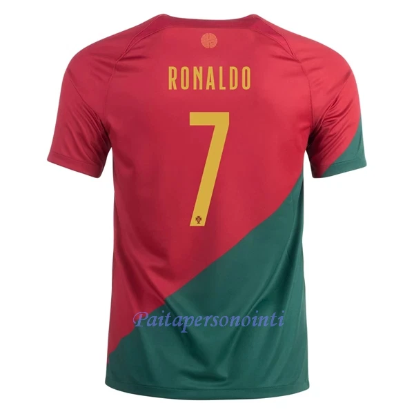 Portugali Cristiano Ronaldo 7 Virallinen Kotipelipaita Miehet MM-kisat 2022