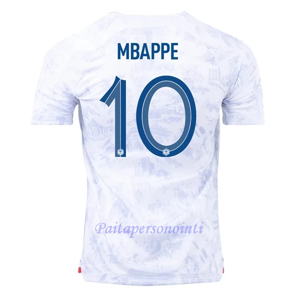 Ranska Kylian Mbappé 10 Virallinen Vieraspelipaita Miehet MM-kisat 2022