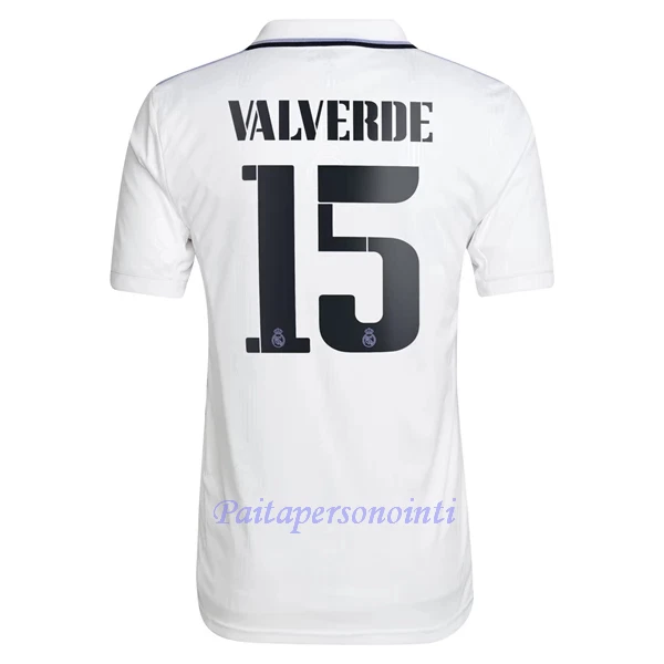 Real Madrid Federico Valverde 15 Virallinen Kotipelipaita Miehet 2022/23