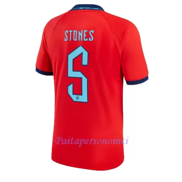 Englanti John Stones 5 Virallinen Vieraspelipaita Miehet MM-kisat 2022