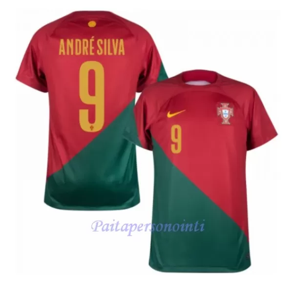 Portugali Andre Silva 9 Virallinen Kotipelipaita Miehet MM-kisat 2022