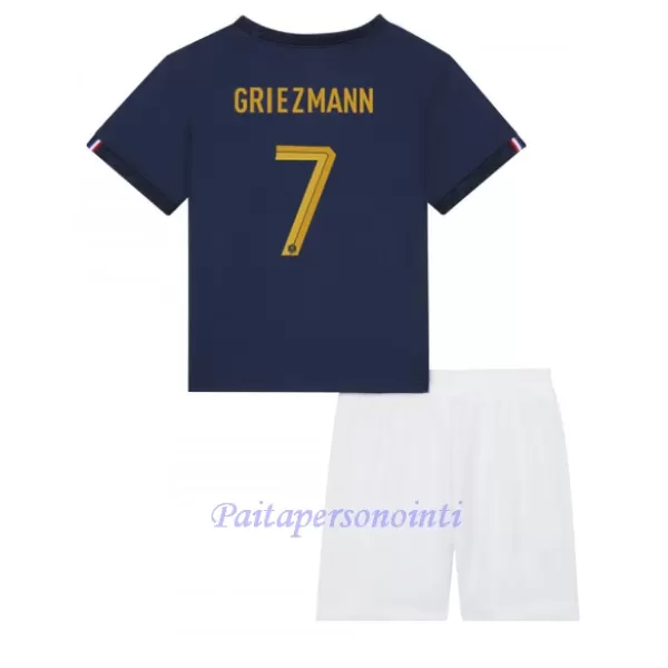 Ranska Antoine Griezmann 7 Virallinen Kotipelipaita Lapset MM-kisat 2022