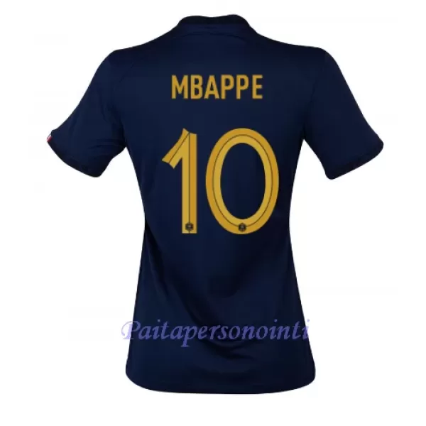 Ranska Kylian Mbappé 10 Virallinen Kotipelipaita Naiset MM-kisat 2022