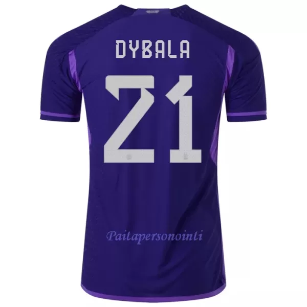 Argentiina Paulo Dybala 21 Virallinen Vieraspelipaita Miehet MM-kisat 2022