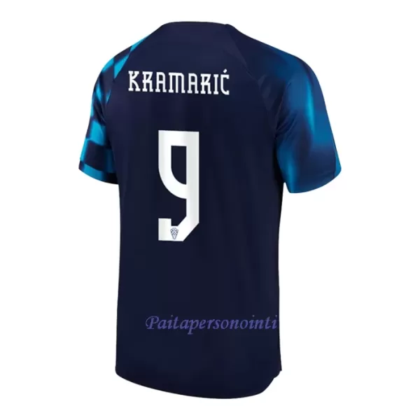 Kroatia KRAMARIC 9 Virallinen Vieraspelipaita Miehet MM-kisat 2022