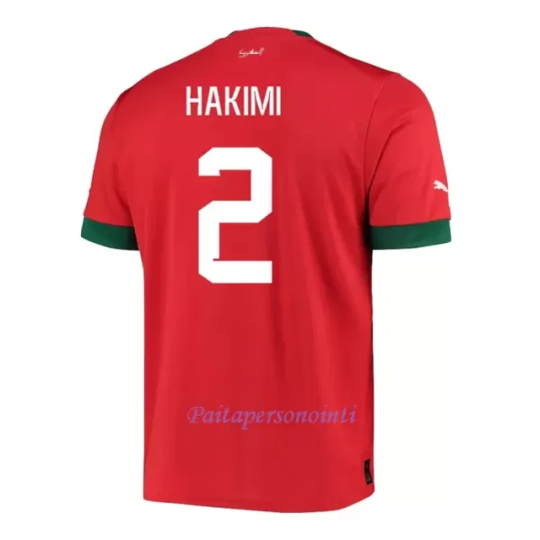 Marokko Achraf Hakimi 2 Virallinen Kotipelipaita Miehet MM-kisat 2022