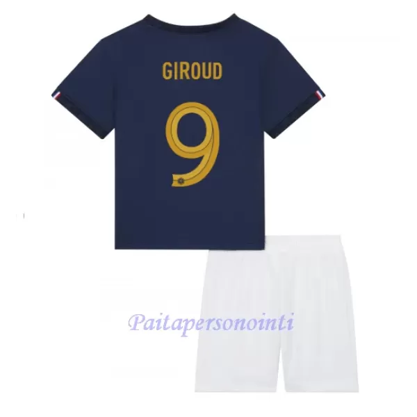 Ranska Olivier Giroud 9 Virallinen Kotipelipaita Lapset MM-kisat 2022