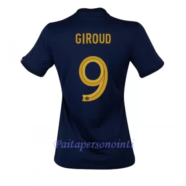 Ranska Olivier Giroud 9 Virallinen Kotipelipaita Naiset MM-kisat 2022