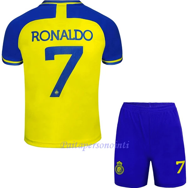 Al-Nassr FC Cristiano Ronaldo 7 Virallinen Kotipelipaita Lapset 2022/23