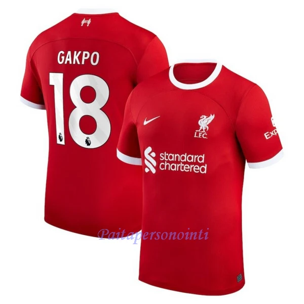 Liverpool Cody Gakpo 18 Virallinen Kotipelipaita Miehet 2023/24