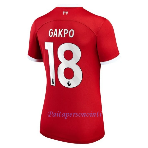 Liverpool Cody Gakpo 18 Virallinen Kotipelipaita Naiset 2023/24