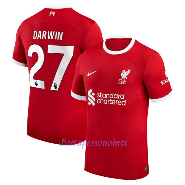 Liverpool Darwin Núñez 27 Virallinen Kotipelipaita Miehet 2023/24