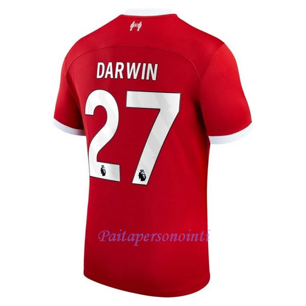 Liverpool Darwin Núñez 27 Virallinen Kotipelipaita Miehet 2023/24