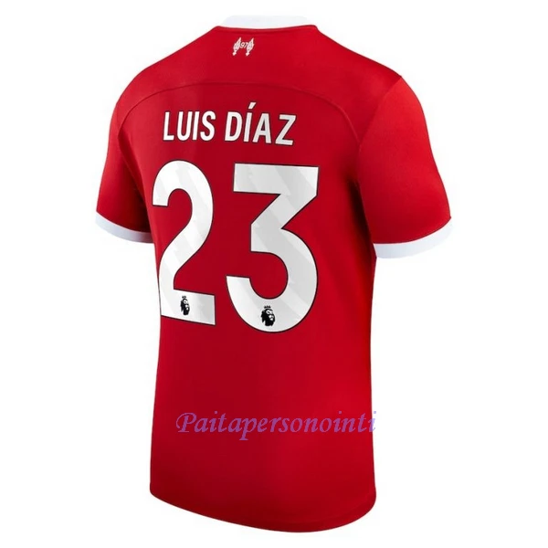 Liverpool Luis Díaz 23 Virallinen Kotipelipaita Miehet 2023/24