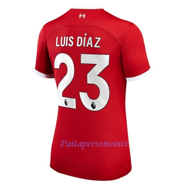 Liverpool Luis Díaz 23 Virallinen Kotipelipaita Naiset 2023/24