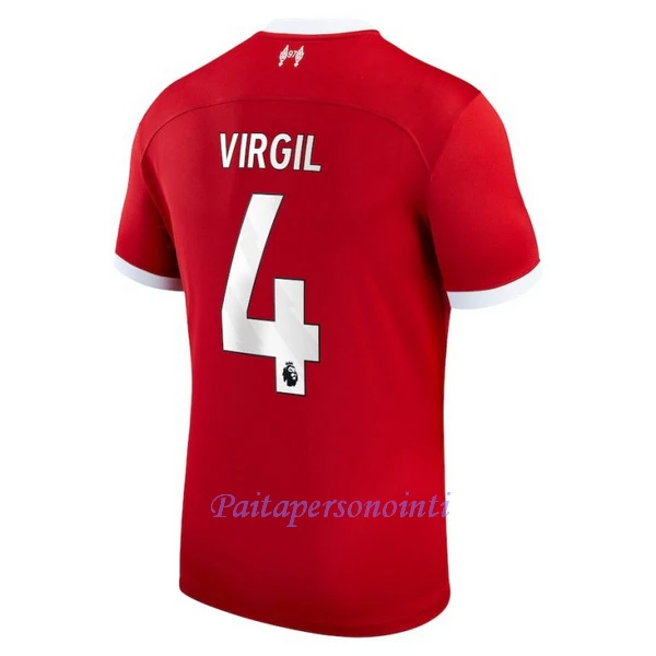 Liverpool Virgil van Dijk 4 Virallinen Kotipelipaita Miehet 2023/24