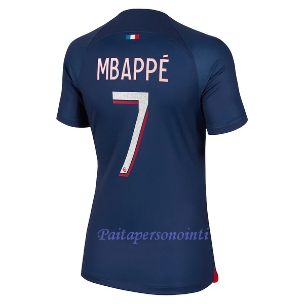 Paris Saint-Germain Kylian Mbappé 7 Virallinen Kotipelipaita Naiset 2023/24