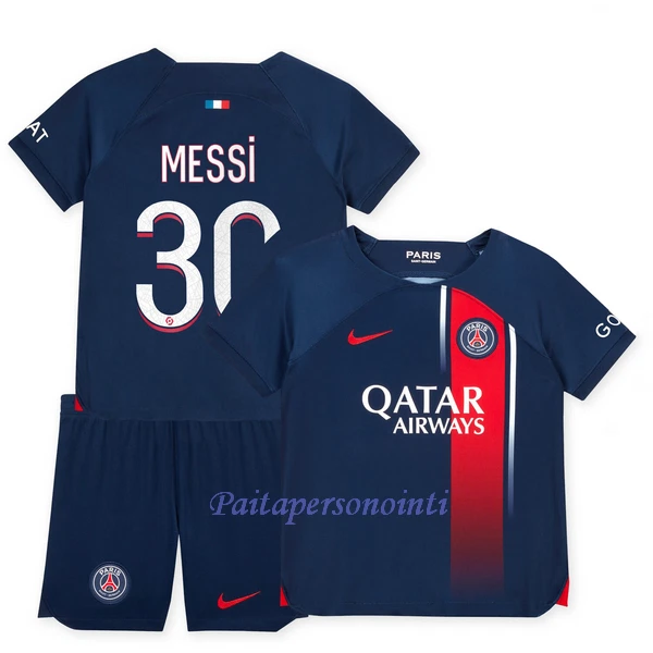 Paris Saint-Germain Lionel Messi 30 Virallinen Kotipelipaita Lapset 2023/24