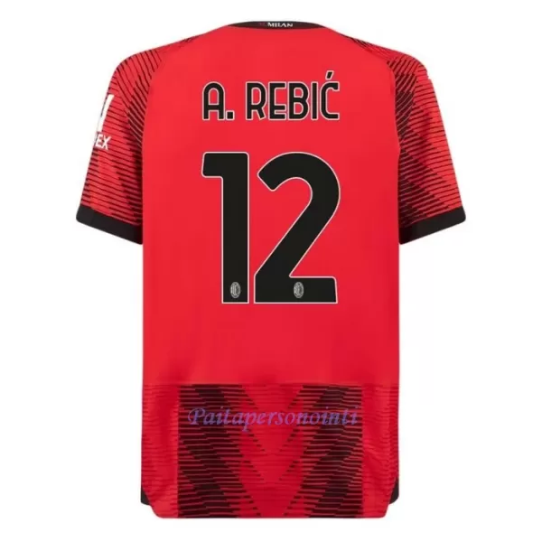 AC Milan A. Rebic 12 Virallinen Kotipelipaita Miehet 2023/24