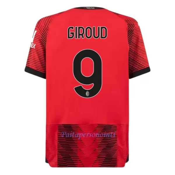 AC Milan Olivier Giroud 9 Virallinen Kotipelipaita Lapset 2023/24