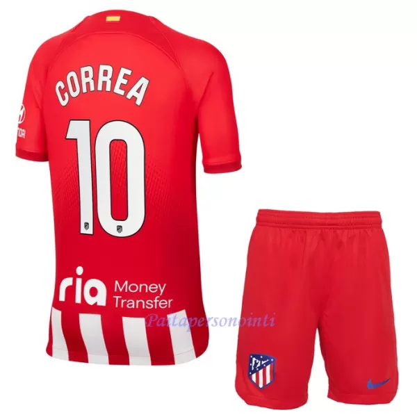 Atlético Madrid Correa 10 Virallinen Kotipelipaita Lapset 2023/24