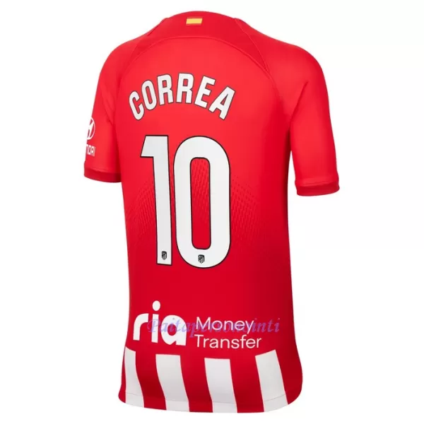 Atlético Madrid Correa 10 Virallinen Kotipelipaita Lapset 2023/24