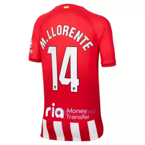 Atlético Madrid M. Llorente 14 Virallinen Kotipelipaita Lapset 2023/24