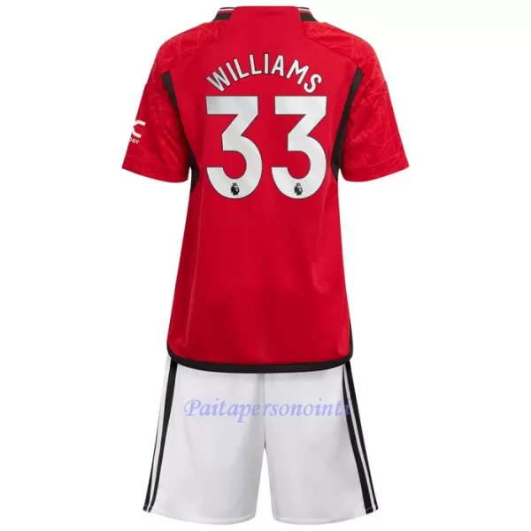 Manchester United Williams 33 Virallinen Kotipelipaita Lapset 2023/24