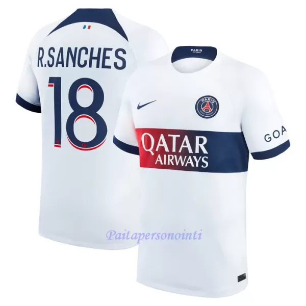 Paris Saint-Germain R.Sanches 18 Virallinen Vieraspelipaita Miehet 2023/24