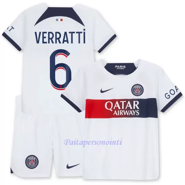 Paris Saint-Germain Verratti 6 Virallinen Vieraspelipaita Lapset 2023/24