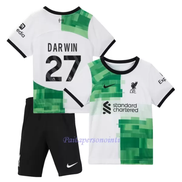 Liverpool Darwin Núñez 27 Virallinen Vieraspelipaita Lapset 2023/24