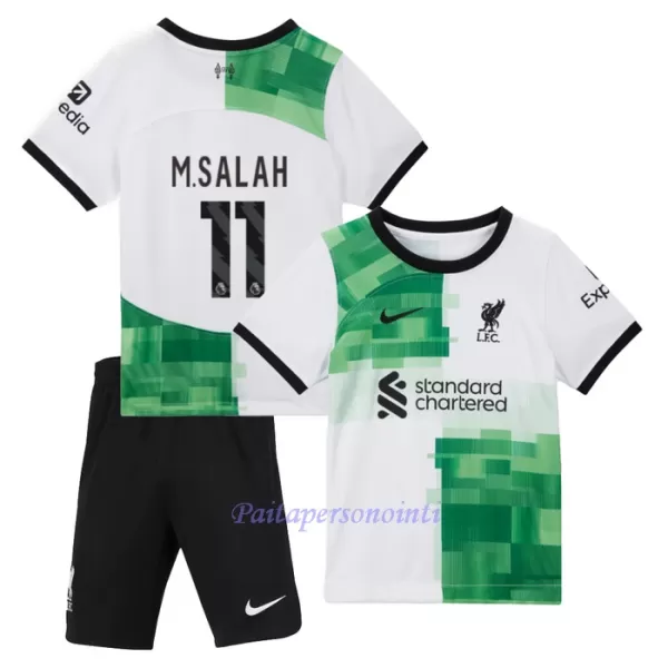 Liverpool Mohamed Salah 11 Virallinen Vieraspelipaita Lapset 2023/24