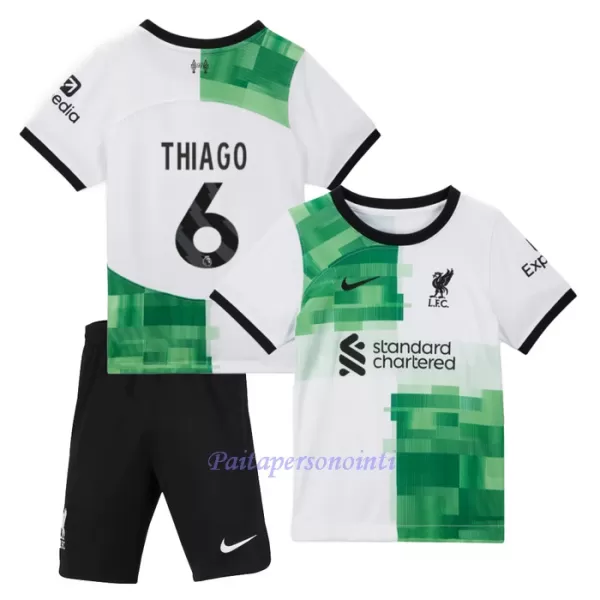 Liverpool Thiago 6 Virallinen Vieraspelipaita Lapset 2023/24