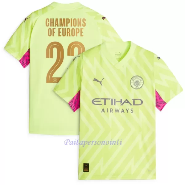 Manchester City Champions of Europe Maalivahdin Virallinen Kolmas Pelipaita Miehet 2023/24