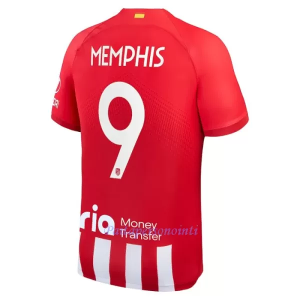 Atlético Madrid Memphis 9 Virallinen Kotipelipaita Lapset 2023/24