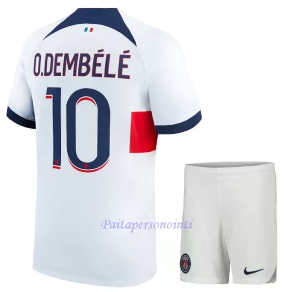 Paris Saint-Germain Ousmane Dembélé 10 Virallinen Vieraspelipaita Lapset 2023/24