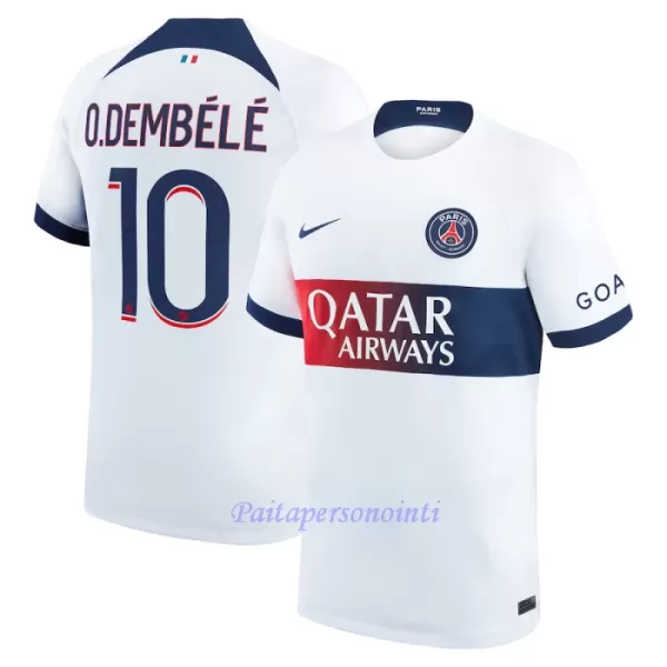 Paris Saint-Germain Ousmane Dembélé 10 Virallinen Vieraspelipaita Miehet 2023/24