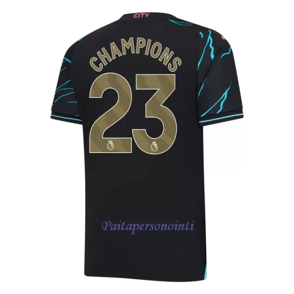 Manchester City Champions 23 Virallinen Kolmas Pelipaita Miehet 2023/24