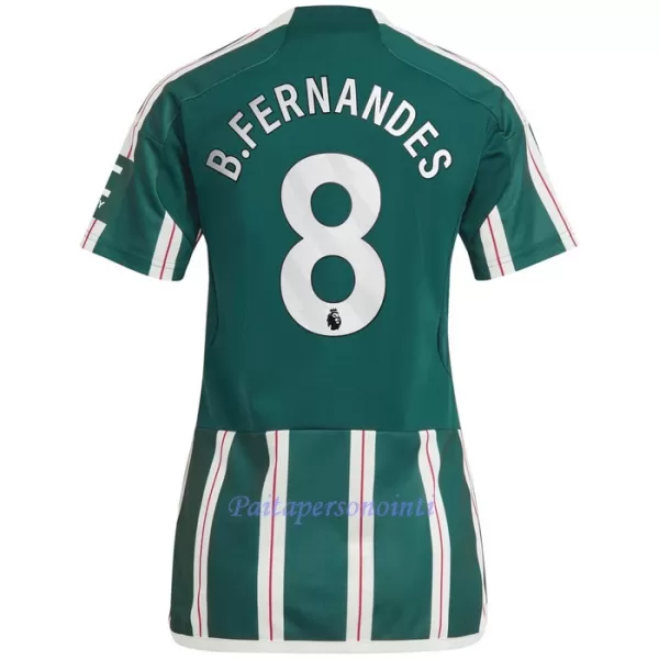 Manchester United Bruno Fernandes 8 Virallinen Vieraspelipaita Naiset 2023/24