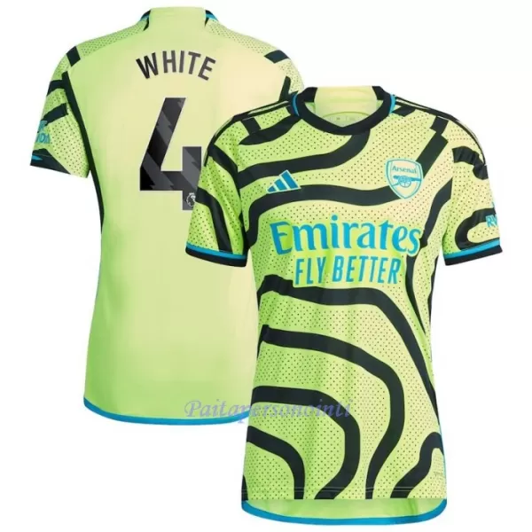 Arsenal White 4 Virallinen Vieraspelipaita Miehet 2023/24