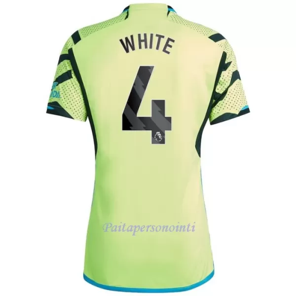 Arsenal White 4 Virallinen Vieraspelipaita Miehet 2023/24