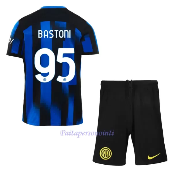 Inter Milan Bastoni 95 Virallinen Kotipelipaita Lapset 2023/24