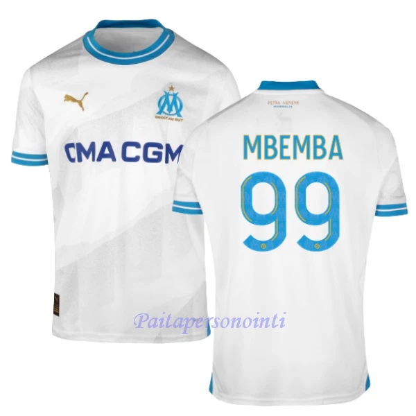 Olympique Marseille MBEMBA 99 Virallinen Kotipelipaita Miehet 2023/24